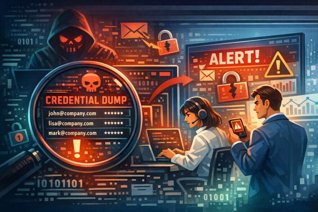 Company Email Domains in Credential Dumps: Immediate Actions