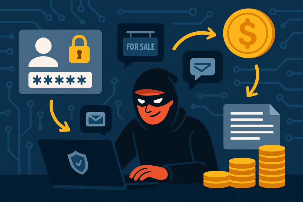 How Cybercriminals Monetize Stolen Corporate Credentials